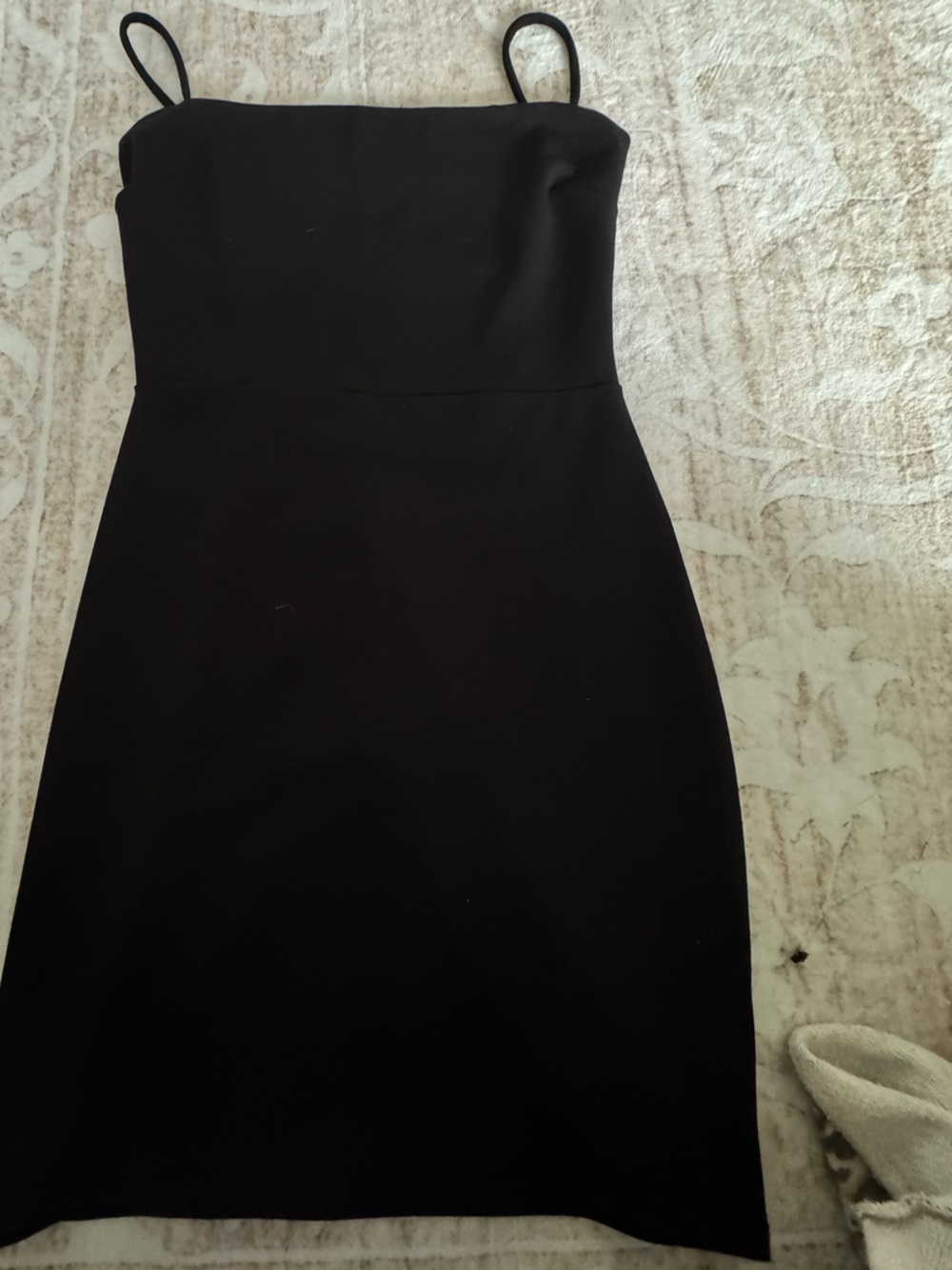 Windsor Black Strapless Mini Dress with Thin Straps